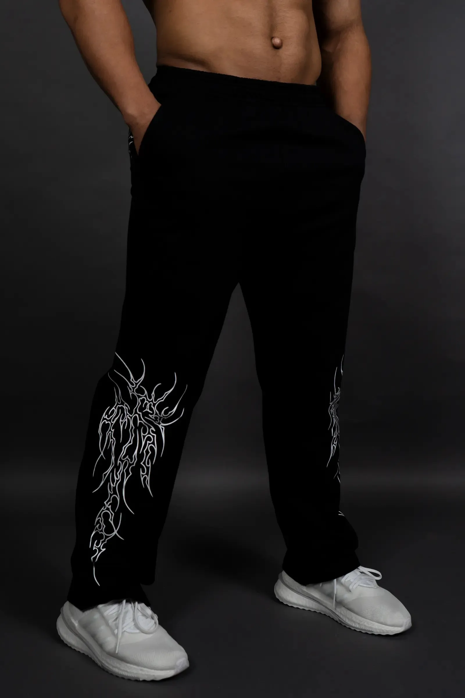 SHADOW WING COUTURE SWEATS (BLACK)