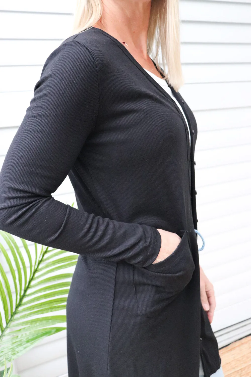 Soft Black Cardi