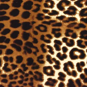 Toffee Brown-Black-Multi Cheetah Printed Activewear Jersey Knit Fabric