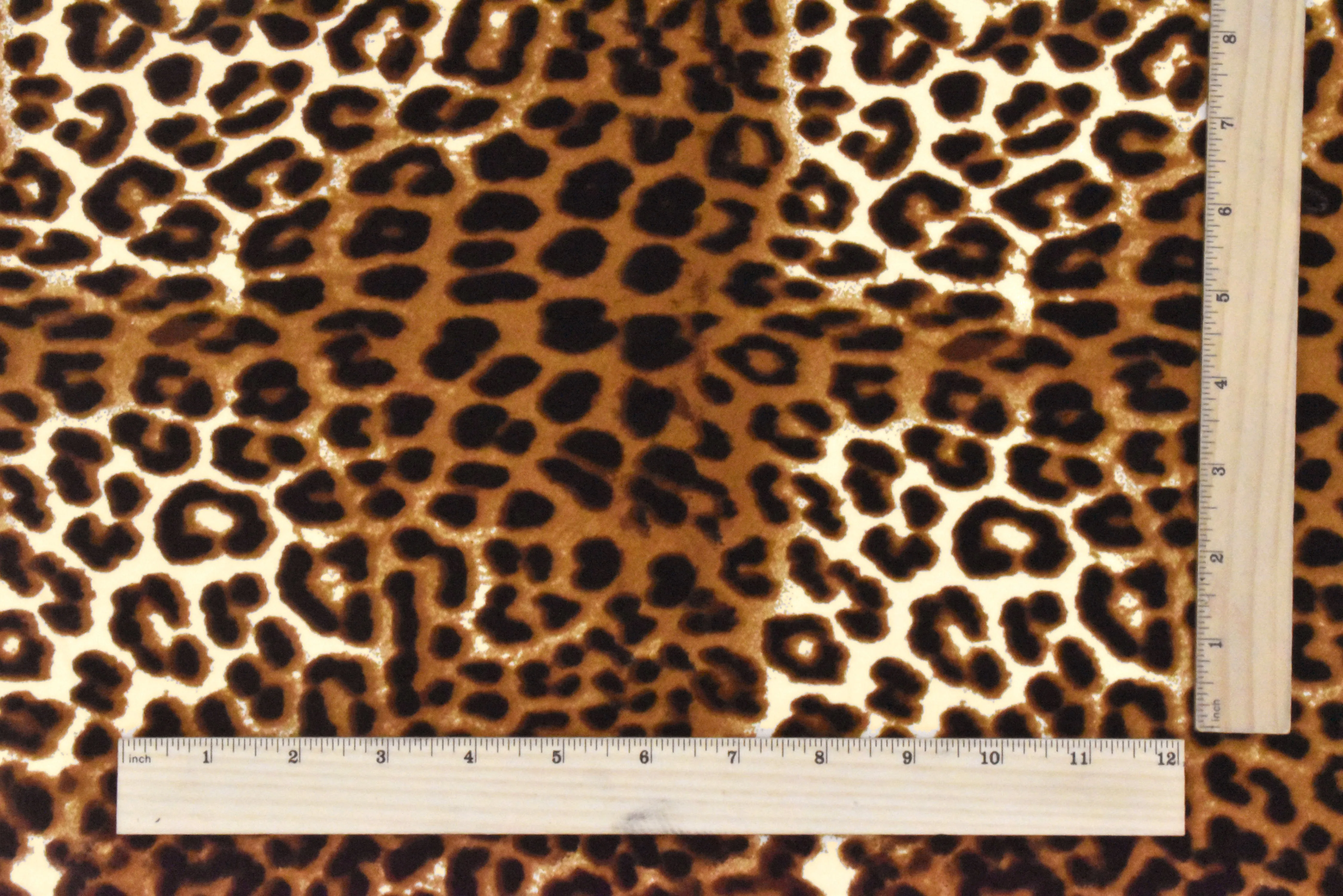 Toffee Brown-Black-Multi Cheetah Printed Activewear Jersey Knit Fabric