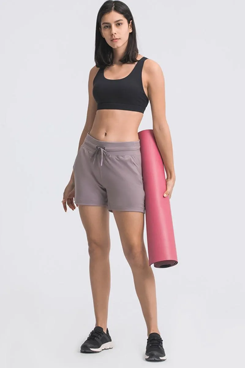 Waist Tie Active Shorts